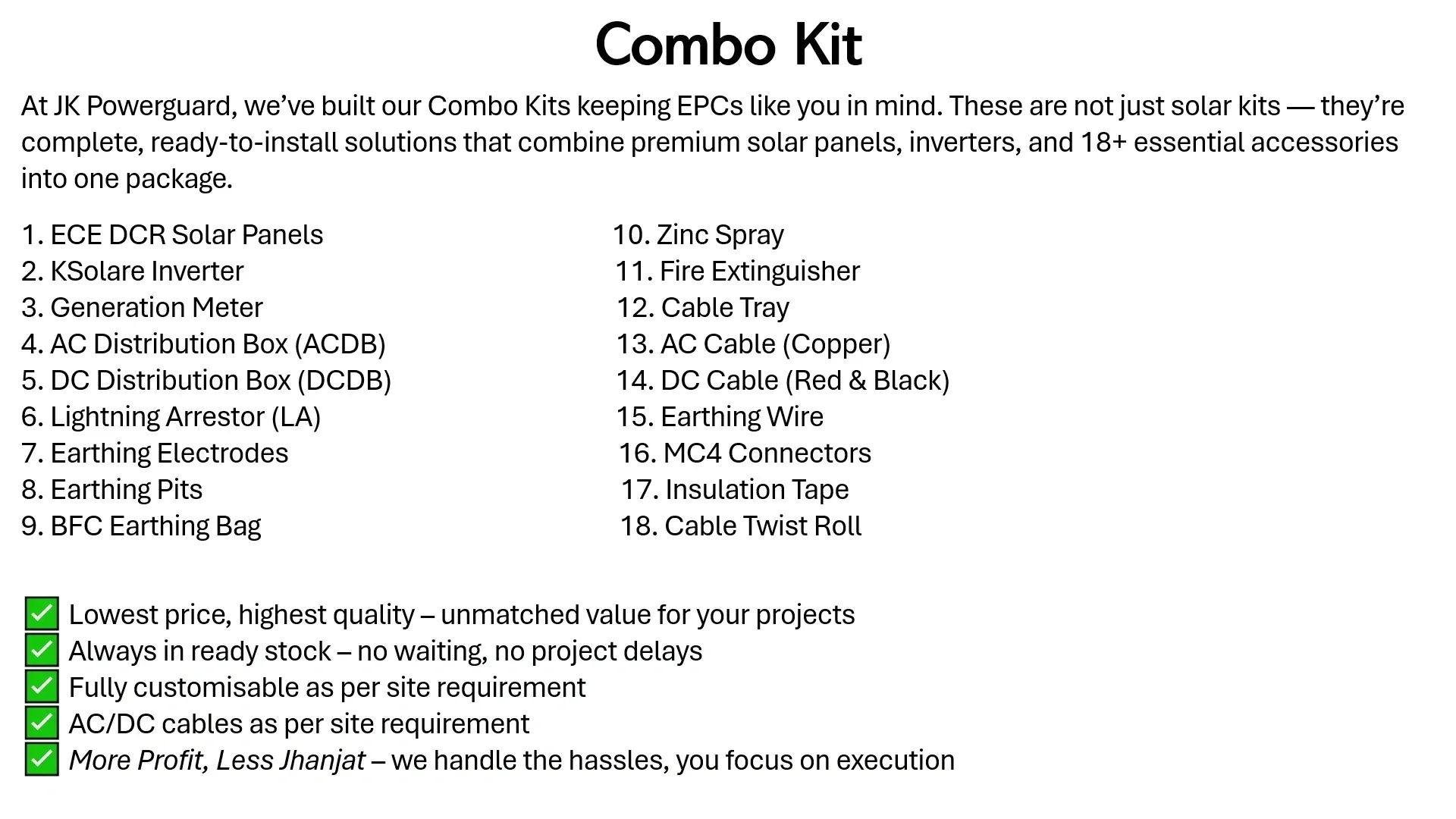 Combo Kit Slide 1