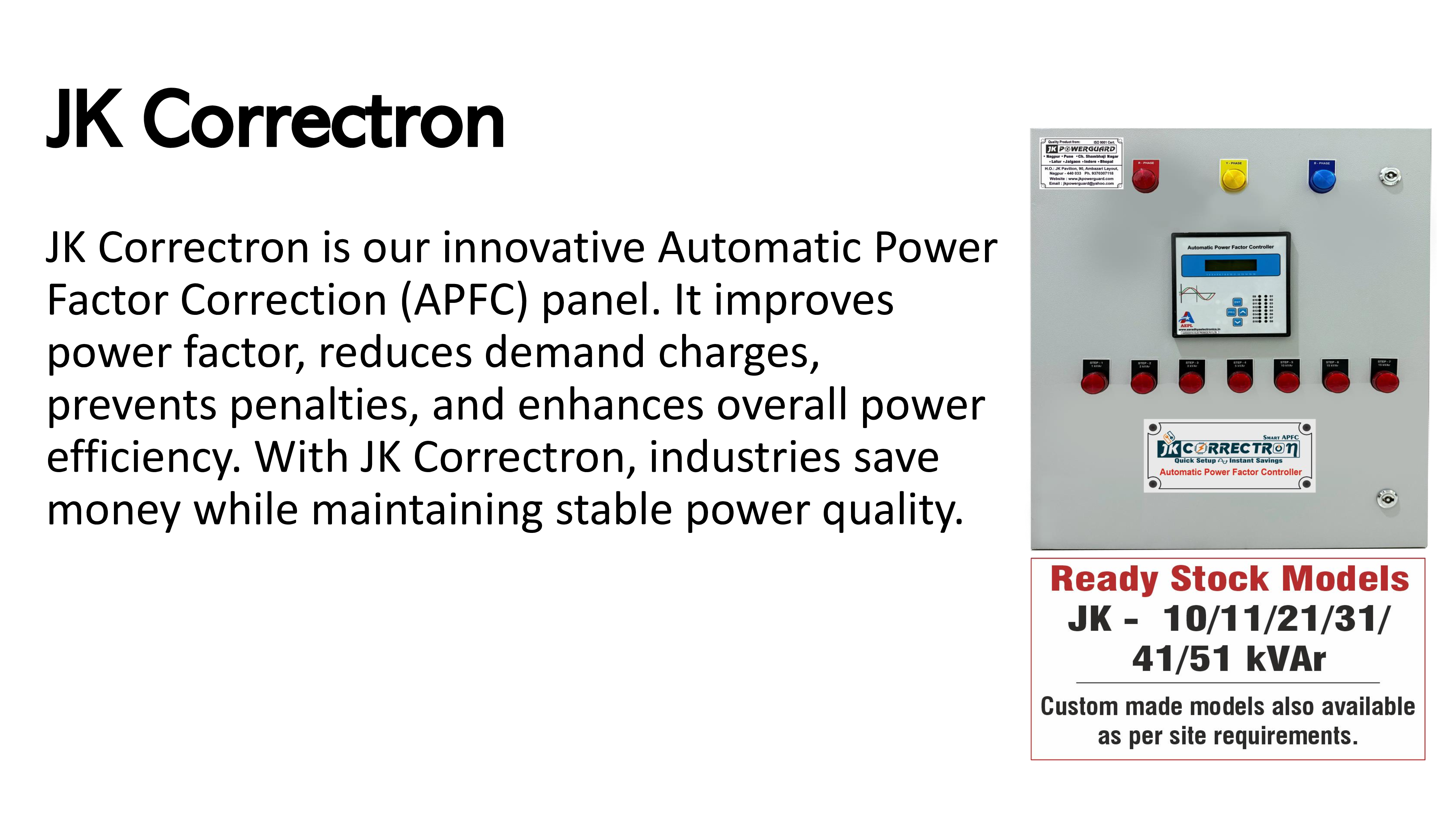 JK Correctron Slide 1